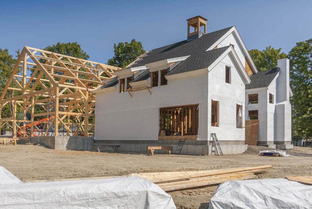 self build house in progress