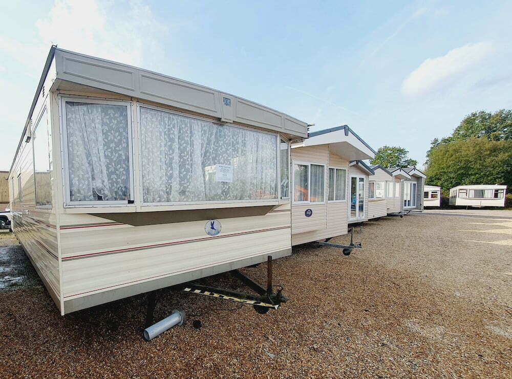 selling static caravans privately in a showground