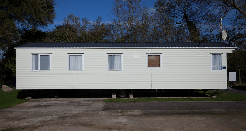 Static caravan home office