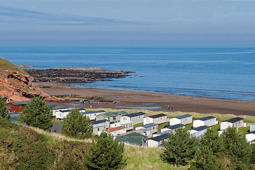 tatic caravans by the sea