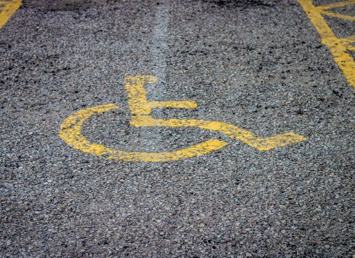 disabled parking space