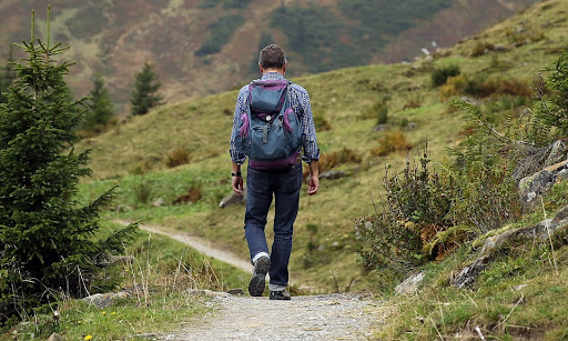 man enjoying the outdoors