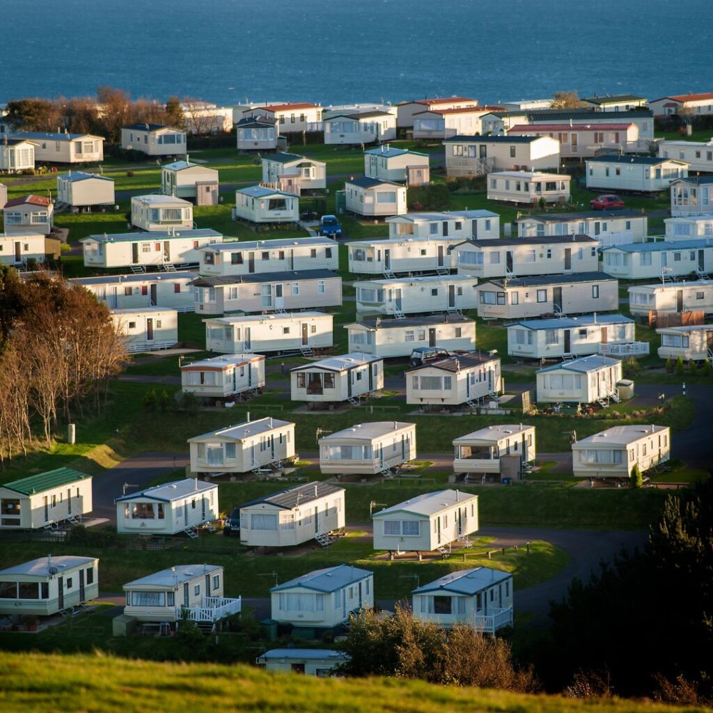 static caravan homes site