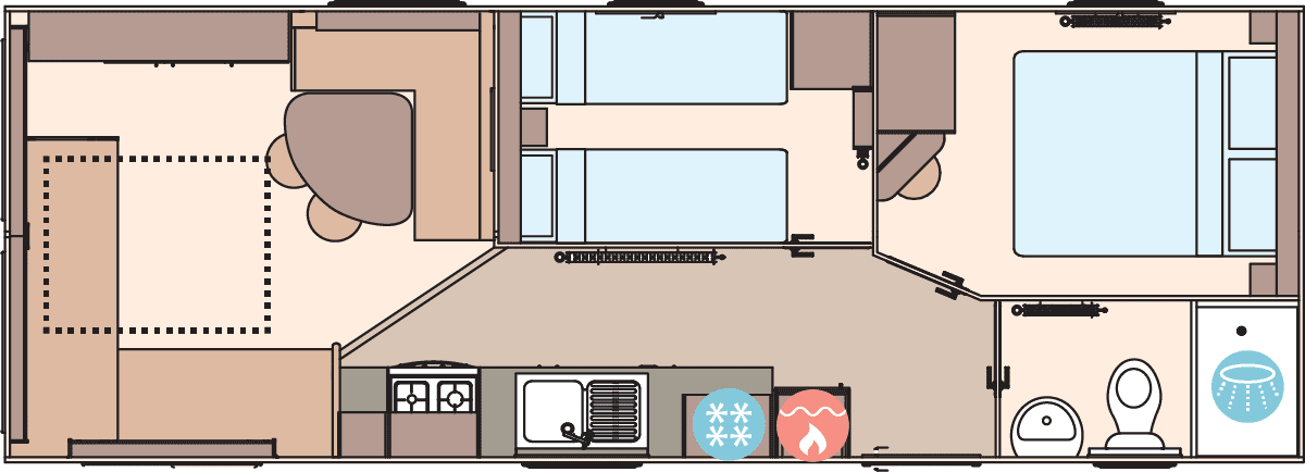 Brand New ABI Coworth 28x10ft 2 bed | Double Glazed, Central Heating - Image 9