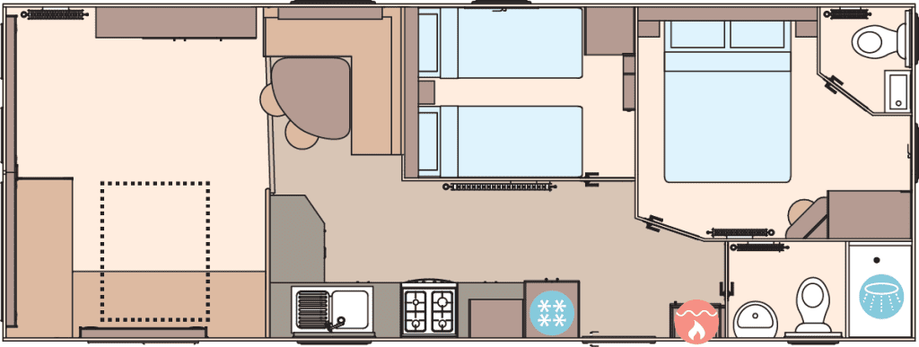 Brand New ABI Coworth 28x10ft 2 bed | Double Glazed, Central Heating - Image 12