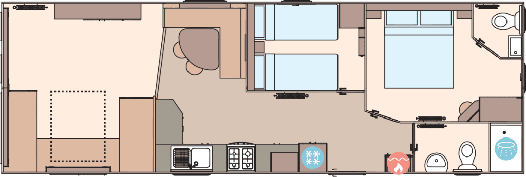 Brand New ABI Coworth 28x10ft 2 bed | Double Glazed, Central Heating - Image 14