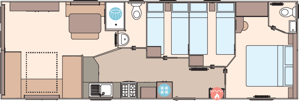 Brand New ABI Coworth 28x10ft 2 bed | Double Glazed, Central Heating - Image 15