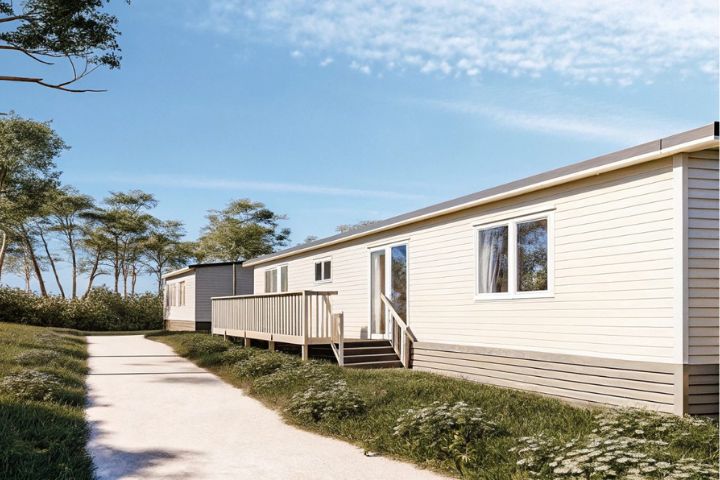 static caravan home in national park