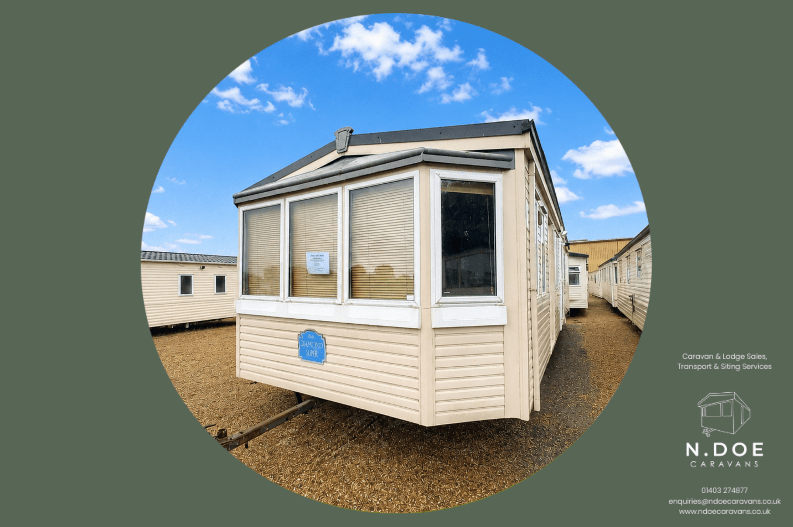 Atlas Diamond 36x12ft 2 Bed | Static Caravan - double glazed & central heated